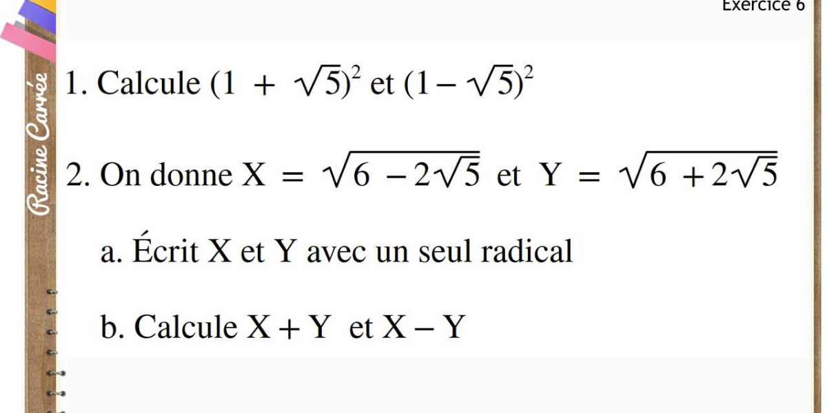 Exercice corrigé de mathématiques / Classe de 3eme - Racine carrée | Activités numériques (Fascicule Adem / Exercice 6)