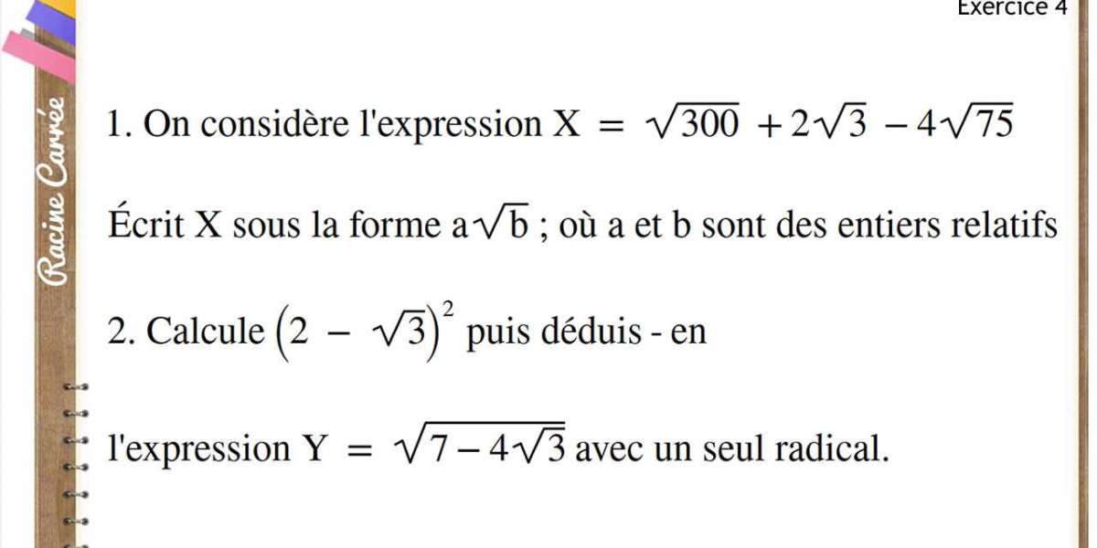 Maths - Exercice Corrigé : Racine Carrée (Activités numériques/Fascicule ADEM) [Exercice 4]