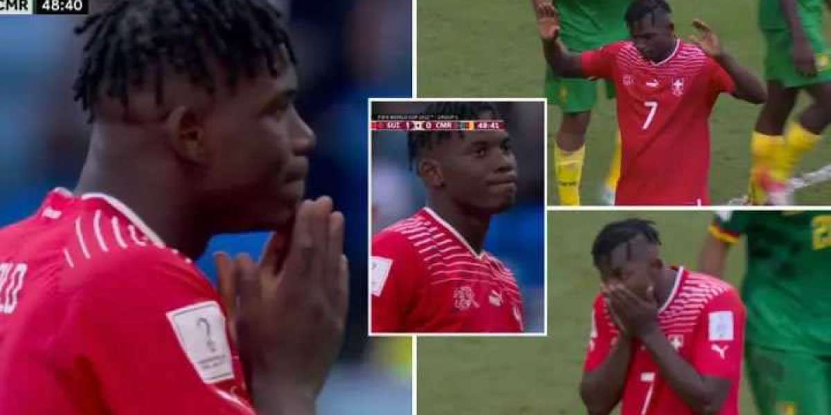 Breel Embolo de la Suisse marque contre son propre pays d'origine mais refuse de célébrer contre le Cameroun