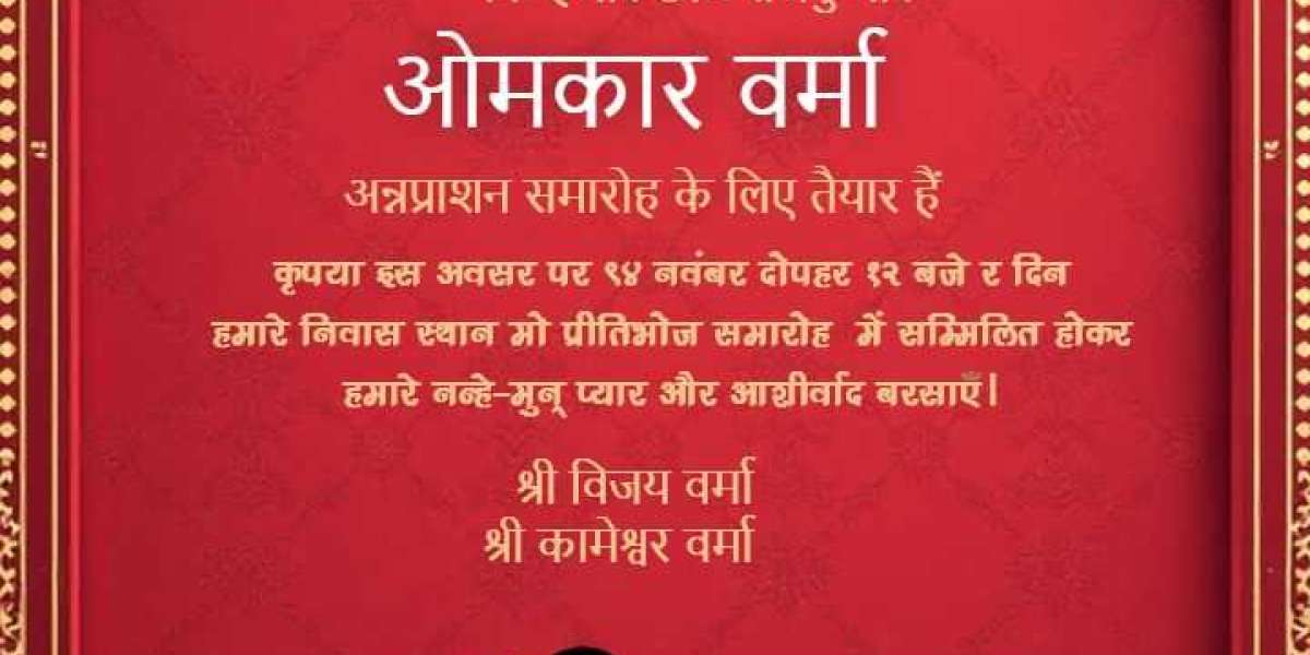 Beautiful Annaprashan Invitation Cards by Crafty Art