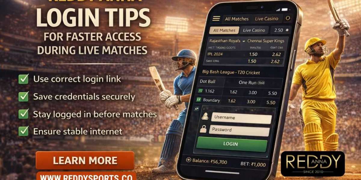 Reddy Anna Login Tips for Faster Access During Live Matches
