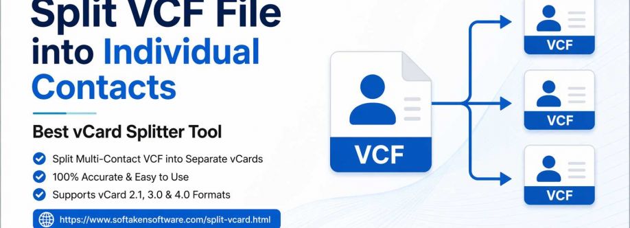 Softaken Software Split VCF Software Cover Image